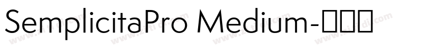 SemplicitaPro Medium字体转换